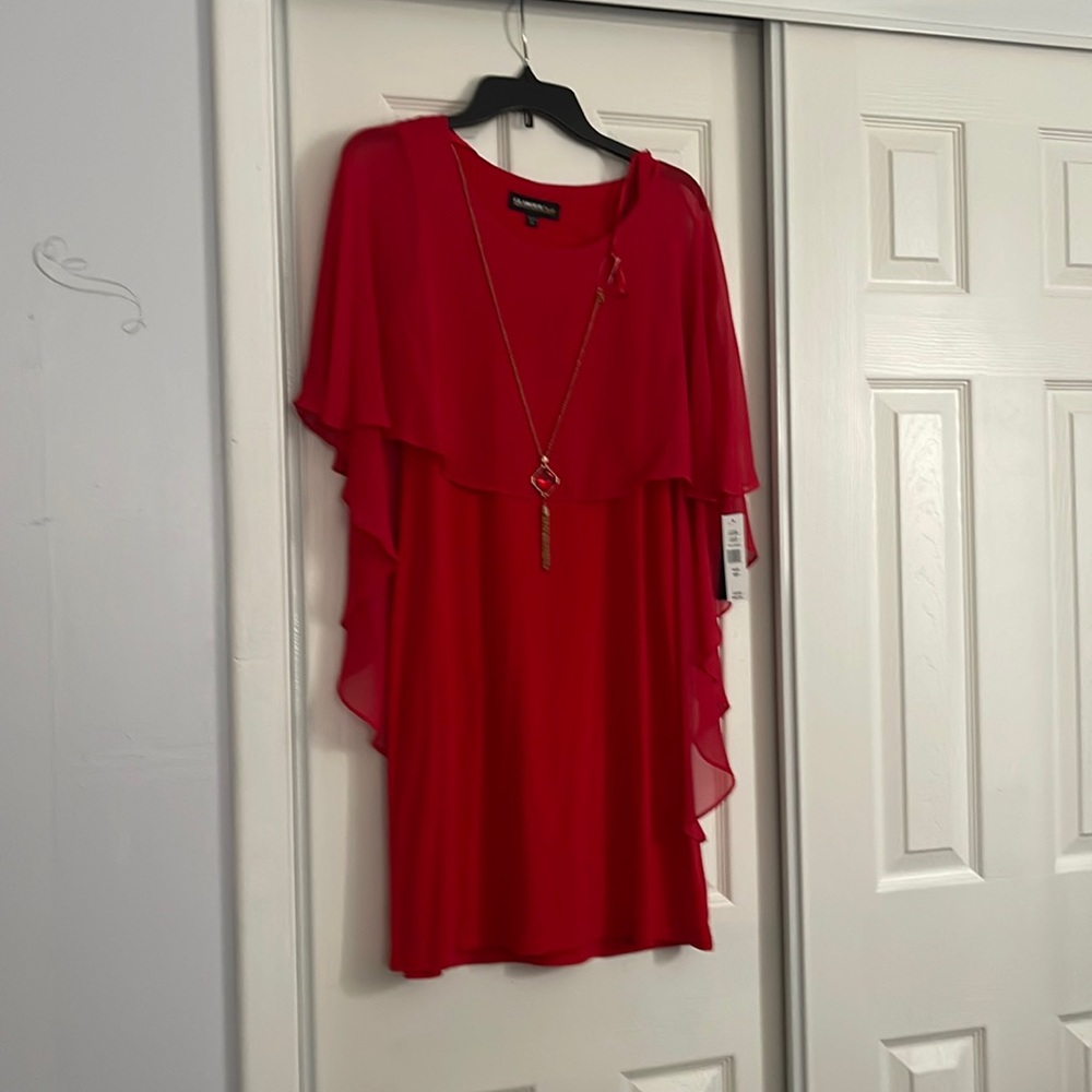 Red cocktail dress